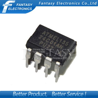

50PCS AT24C01AN DIP8 AT24C01 DIP AT24C01A AT24C01-PU27 new and original IC free shipping
