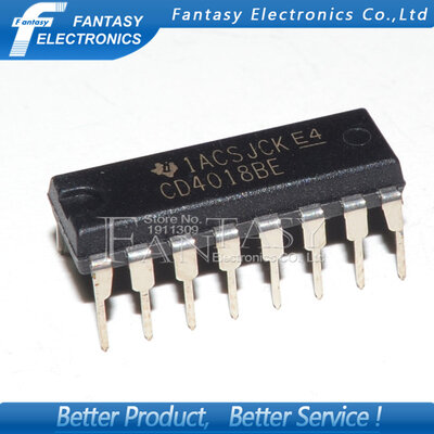

10PCS CD4018BE DIP16 CD4018 DIP new&original IC free shipping