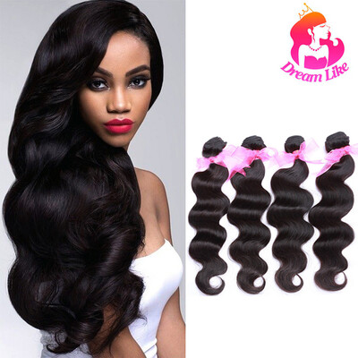 

Мечта, как необработанные человеческие волосы Body Wave 4 Bundles Индийские волосы для волос с волнами волос