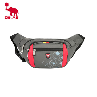 

Oiwas стильная водонепроницаемая сумка талии Fanny Pack наплечная сумка мужчины женщин вскользь черный серый нейлон Путешествия де