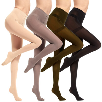 

Langsha stockings womens pantyhose anti-hook silk spring&autumn thick black meat color thin female conjoined bottoming socks skin coffee 2 pairs 120D imper