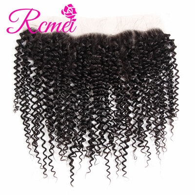 

Rcmei 8A Hair Kinky Curly Lace Frontal Closure 13x4 Human Hair Deep Hair Brazilian Virgin Hair Kinky Curly Hair