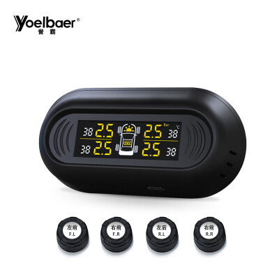 

YOELBAER tire pressure monitoring yb-8 external tire pressure gauge car tire pressure monitor wireless solar high-precision car tire alarm