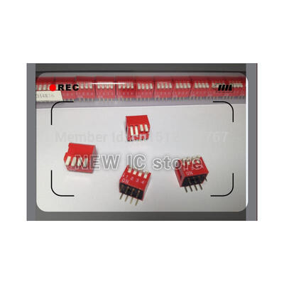 

Free Shipping 50pcs DP - 4 side dial dial the code switch four 2.54 spacing coding switch is 4P