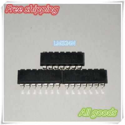 

FREE SHIPPING 100pcsLOT LM324N LM324 Low Power Quad Op Amp DIP