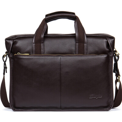 

DANJUE High Quality Genuine Leather Men Handbags Brand Fashion Mens Business Briefcase Bag Big Capacity Men Laptop Bag