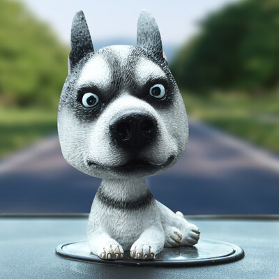 

Jun Hao car ornaments shaking head car cartoon doll jewelry car shaking head dog doll two ha