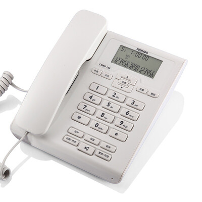 

Philips (PHILIPS) CORD108 проводной телефон без батареи / Caller ID телефона / стационарный дома / бизнес-офис стационарный / громкой телефон (черный)