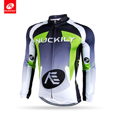 

NUCKILY Custom Road Bike Jersey Winter Long Sleeve Fleece Professional Bicycle Clothing NJ532-W