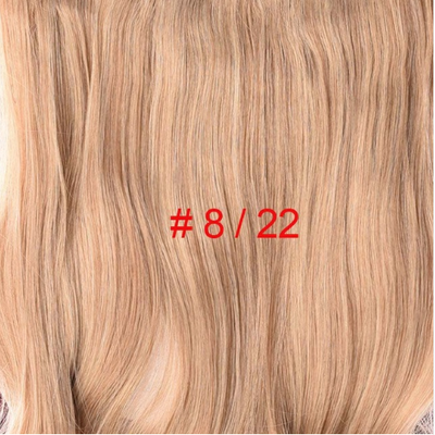 

Long 24" Stretched Wavy clip in Synthetic Hair Extensions 4 Clips One Piece Pure Color Heat Resistant Fiber 190g/piece