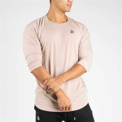 

Muscle Dr brothers men spring&autumn round neck pullover fashion new Slim cotton leisure long sleeve solid color