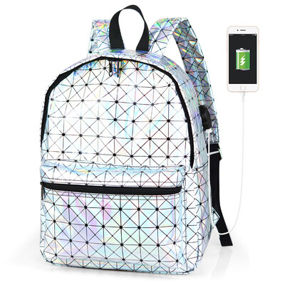 

2018 new female backpack Korean college female students all-match laser wind leisure small fresh bag backpack