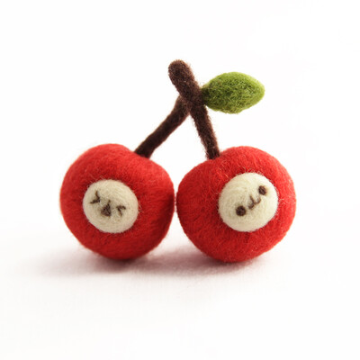 

1 Set DIY Material Bag for Beginner Non-finished Products Wool Felt Poke of Phone Accessories Handmade Felt Poked for Needles