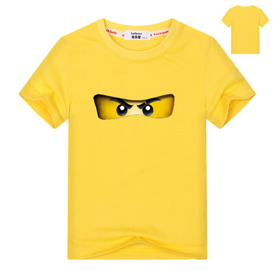 

2018 Летняя детская одежда Baby Boys Girls Футболка Ninja Ninjago Мультфильм Хлопковые футболки Детские топы Red Blue T рубашки 3-