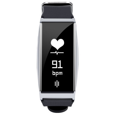 

Gang Sen GASON smart bracelet heart rate blood pressure sleep monitoring sports bracelet men&women step waterproof 50 m calls micro-channel content vibration reminder silver