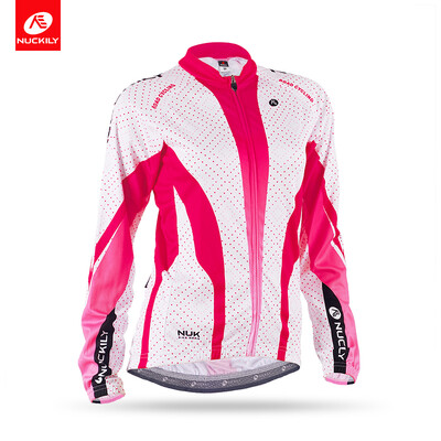 

NUCKILY Summer Womens Bicycle Jersey Breathable Long Sleeve Cycling Wear Custom Color Sports Wear GC003