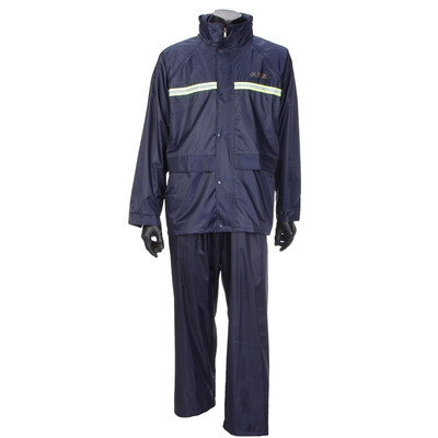 

Paradise double-layer luminous raincoat set N211-7AX navy blue