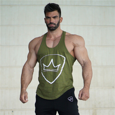 

Muscle Dr brothers mens sports Slim training new fitness cotton breathable stretch casual sleeveless vest
