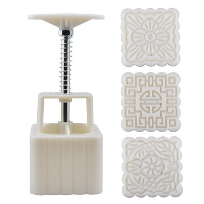 

Jingdong supermarket] thousands of Seiko baking moon cake mold hand pressure round moon cake mold 63 grams with 3 flower pieces