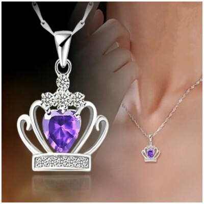 

Gueen princess Dream magic Crown Pendant S925 серебряные ожерелья аксессуары Ювелирные венчальные влюбленные подарки на день рождения