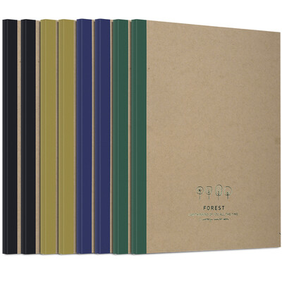 

Deli deli 8 B580 pages kraft paper series wireless soft copy notebook notebook WB580-01NP