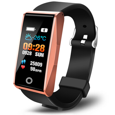 

GASON smart bracelet MATE1 heart rate test scientific sleep step bracelet men&women IP67 waterproof WeChat content display call reminder rose gold