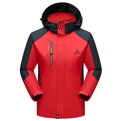 

Diliba Mens Outdoor Hiking Softshell Lightweight Waterproof Hooded Windbreaker Rain Jacket