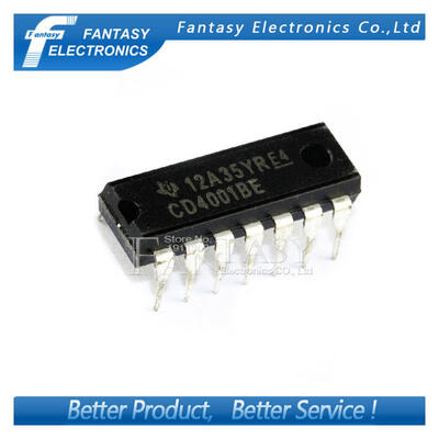 

100PCS CD4001BE DIP14 CD4001 DIP new and original IC free shipping