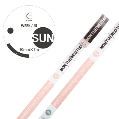 

Kinbor 3 roll PDA&paper tape 151010mm7m schedule handbook sticker daily payment plan DTB64219