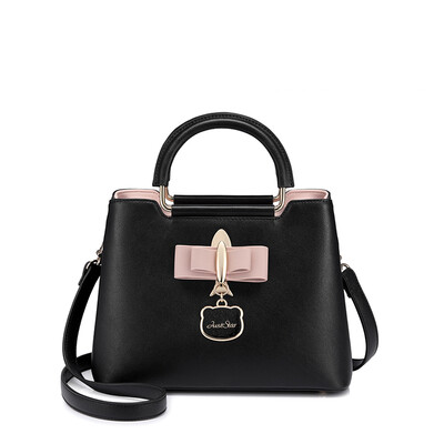 

JUST STAR handbag shoulder bag Korean version of the Messenger bag fashion trend handbag bow hanging tide 732 sky blue small version