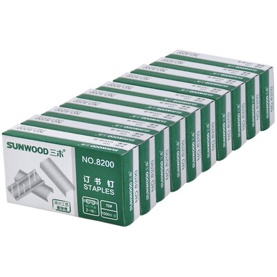 

Sanmu SUNWOOD 8200 10 Staples Staples 1000 Box 10 Boxes Office Stationery