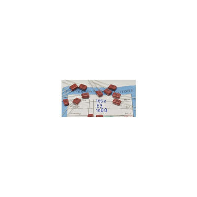 

100pcs 1uF/63V 10% Metallized Polyester Film Capacitor