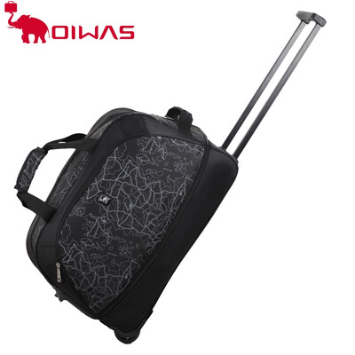 

OIWAS Duffle Bag Подвижная багажная сумка Женская и мужская дорожная сумка Тележка водонепроницаемая Высокое качество большой емко