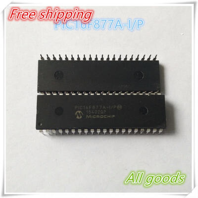 

Free Shipping 5pcslots PIC16F877A-IP PIC16F877A PIC16F877 16F877A-IP DIP-40 100 New original IC