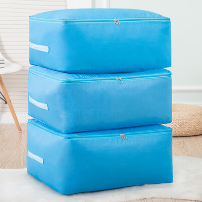 

HomePower Promotional Oxford cloth dust bag quilt bag storage bag clothing sorting bag washable soft storage bag 3 Pack blue