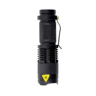 

400Lm REAL XML Q5 LED ZOOMABLE Zoom Mini Flashlight Torch 3-MODES New