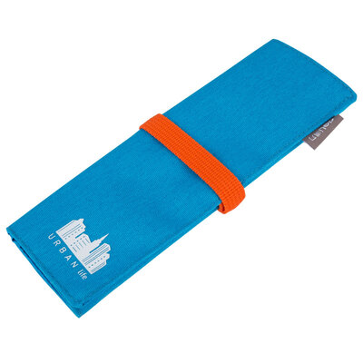 

Deli deli polyester pencil case large capacity pencil storage bag bold contrast color curtain light blue 66749
