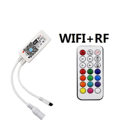 

Wi-Fi RGBW LED Управление Лер Мини dc12v с РФ 21Key/ir 24key Дистанционное управление для RGBWW Светодиодные ленты огни