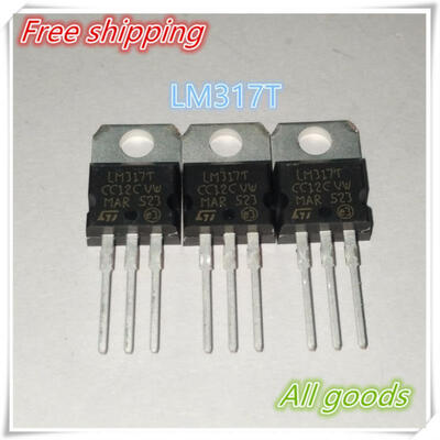 

Free shipping 10PCS LM317 LM317T Voltage Regulator 1.2V to 37V 1.5A new and original
