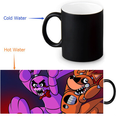 

Five Nights at Freddys Morphing Mug Color Change Tea Cup Magic Milk Coffee Mug