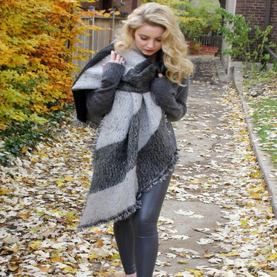 

2018 autumn&winter men&women wear wool plaid scarf lady cashmere scarf wide plaid long shawl wrap blanket warm mat crashed