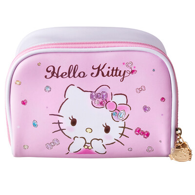 

Hello Kitty cosmetic bag travel wash bag storage bag portable waterproof carry bag pearl light treasure series KT1308