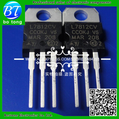 

10PCS L7812CV L7812 78L12 7812 TO-220 Voltage Regulator IC 12V 15A
