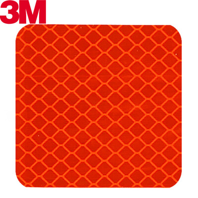 

3M reflective stickers universal safety warning scratched stickers bicycle electric safety warning car stickers square 55cm 10 fluorescent yellow green