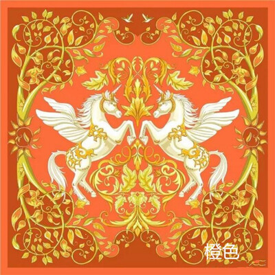 

Silk Shawl Scarf 100 authentic Brand New Gift Box Magic Forest Print Women Auth Rare Big Square 88 88CM