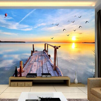 

Пользовательские 3D-обои для фотографий 3D Природа Ландшафт Море Вид Большая стена Живопись Настенные украшения Гостиная Спальня Современные обои