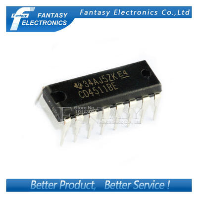 

10PCS CD4511BE DIP16 CD4511 DIP new&original IC free shipping