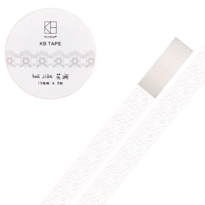 

Kinbor lace hand book&paper tape 15mm5msmall fresh hand book sticker peach core DTB64085