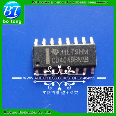 

50pcs free shipping CD4049BM CD4049 HEF4049BT HEF4049 SOP-16