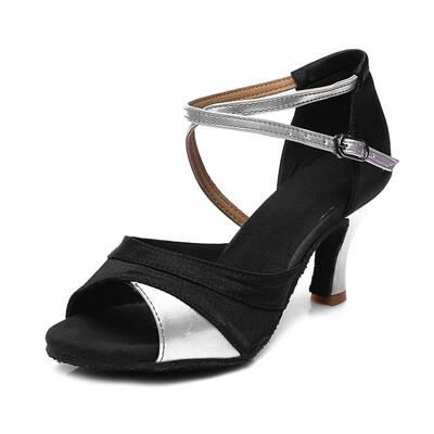 

Ballroom Ladies Women Girls Salsa Tango Latin Dance Shoes Heeled 7CM Dancing Shoes